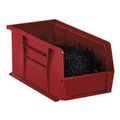 Box Partners Hang and Stack Storage Bin, Plastic, Red BINP1487R